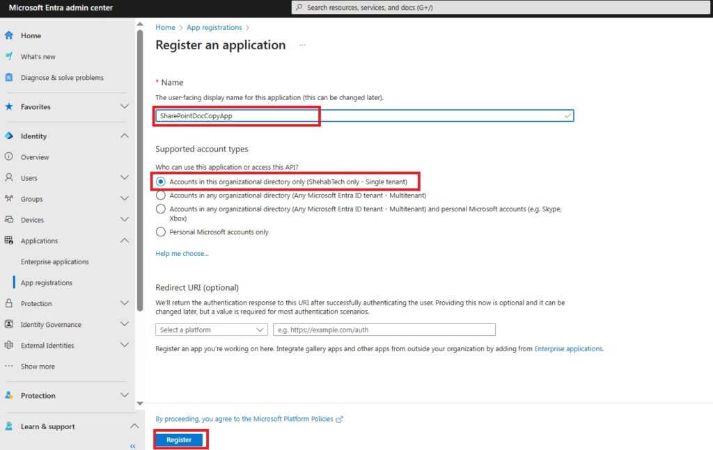 SharePoint Graph API App