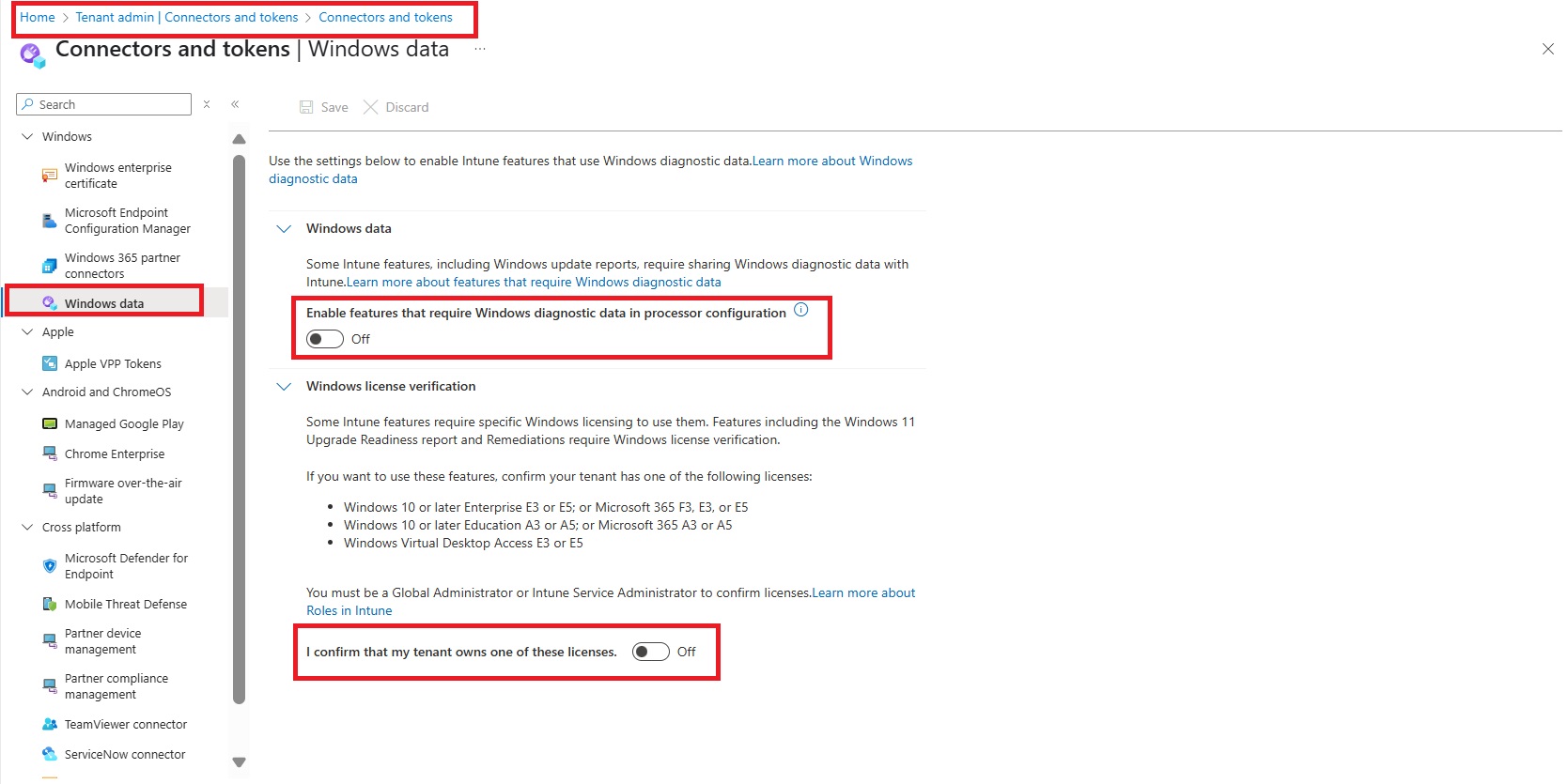 Windows license verification