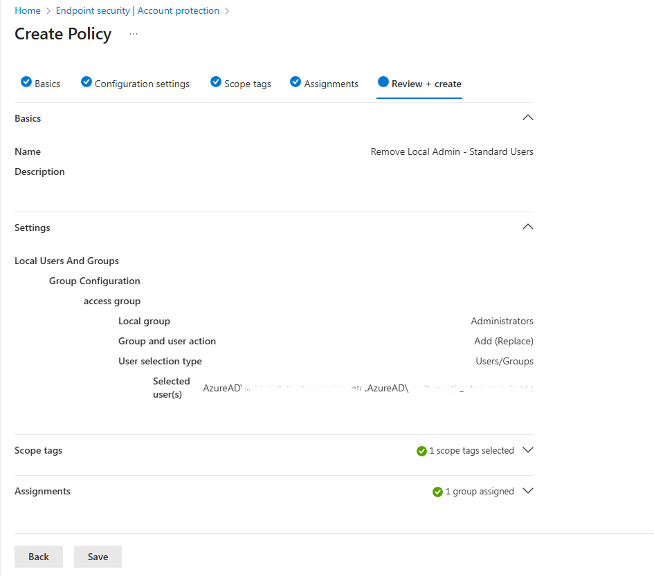 Account Protection Policy