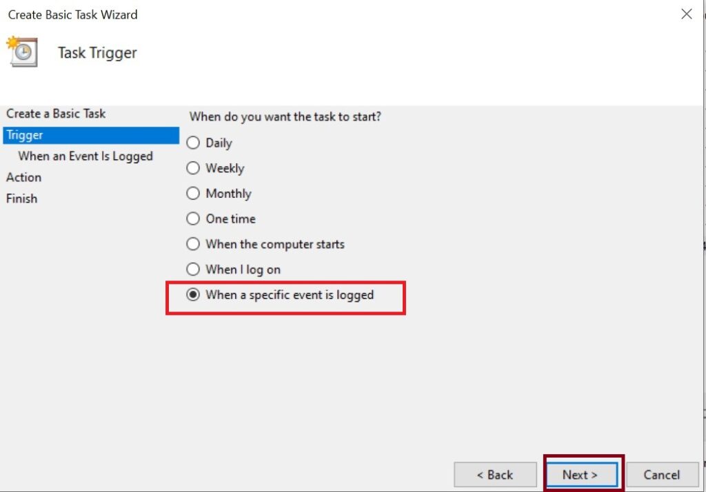 Task Scheduler Trigger